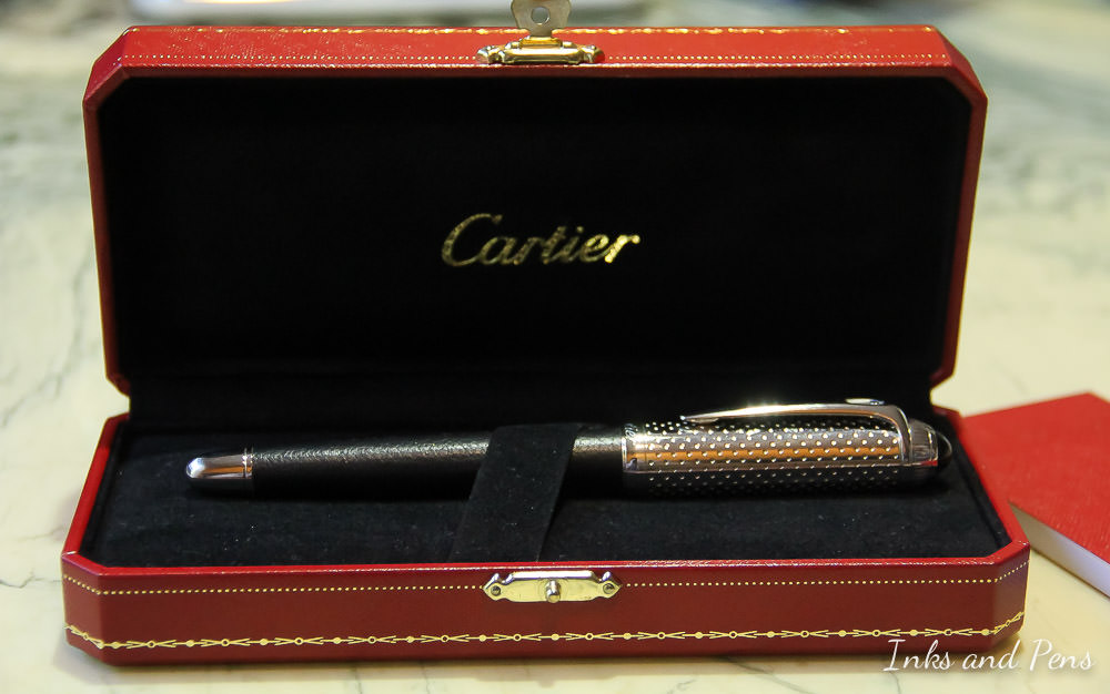 cartier leather pen