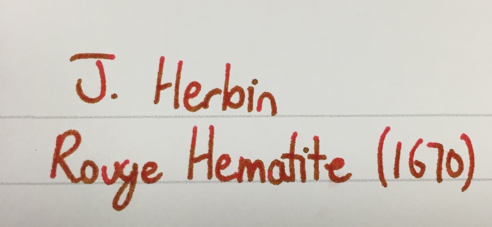 J Herbin 1670 Rouge Hematite Bottled Ink 50ml - oblation papers & press